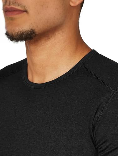 SIORO 100% Merino Wool Men's Short Sleeve Base Layer T-Shirt for Outdoor Hiking, S-XXL