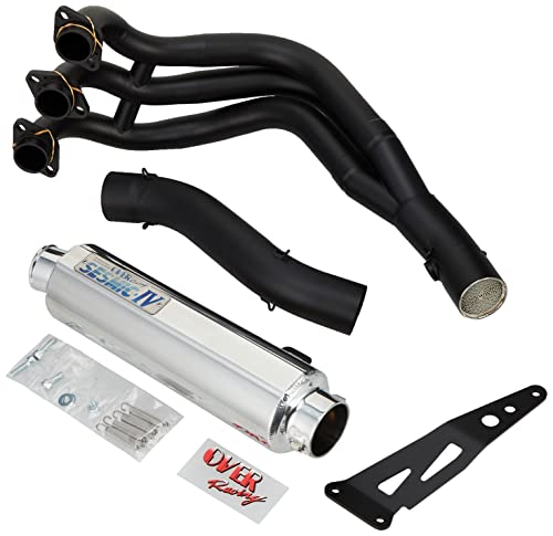 オーバーレーシング SESMIC-4 フルエキゾースト ブラック XSR900 25-451-04B