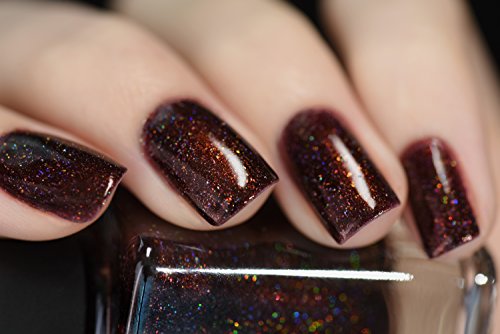 Image of ILNP Overnight Bag - Espresso Brown Holographic Nail Polish