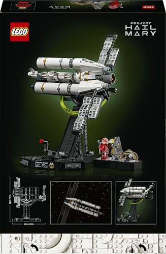 Icons Project Hail Mary - Kit di Modellismo con Astronave in Miniatura per Adulti - Set da Esposizione con Minifigure di Ryland Grace e Figura di Rocky - Regalo per Fan del Film e del Libro 11389 - Lego - Immagine 9