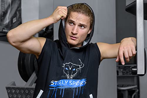 STEELY SPORTS Felpa da uomo con cappuccio, senza