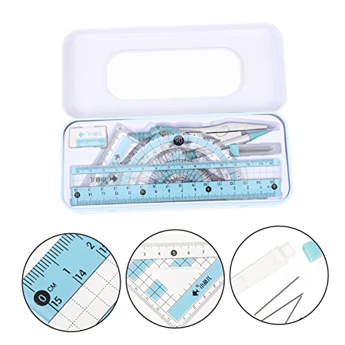 Tofficu Conjunto De 5 Réguas Régua Transparente Régua De Precisão Conjunto De Artigos De Papelaria C