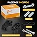 M MATI Steering Stem Bushing Seal Rebuild Kit for Yamaha Grizzly 550 350 450 700 Big Bear 400 Raptor 700 Wolverine 450 YFZ450 YFM350 93112-31800-00