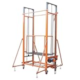 Elektrisches Gerüst, Mit Universeller Radhebeplattform, Mit Fernbedienung, Kettengerüstaufzüge, For Lichtwechsel, Malen, Dachreparaturen(Lift 8M/26.2in)