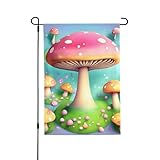 Léger et fluide : ce magnifique drapeau d'extérieur imprimé petits champignons est léger mais durable, fabriqué à partir de polyester de qualité supérieure, permettant un beau flottement gracieux dans la brise dans votre jardin, patio, porche, véranda, pelouse.