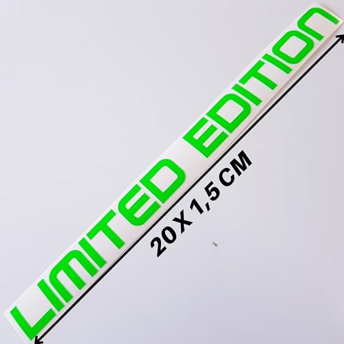Folien-Zentrum - Limited Edition Neon Grün 20 x 1,5 cm - hochwertiger Aufkleber Auto Tuning - OEM & JDM Auto Sticker - Lustige Aufkleber für Auto - Stickerbomb - Autoaufkleber - Made in Germany