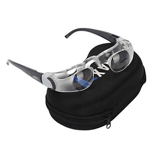 TV Television Magnifying Glass 2.1X 0 to +300 Degree Goggles Binocular Glasses Handsfree