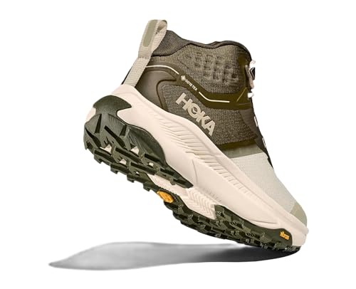 Hoka Men's Transport Hike GTX Sneaker, Spruce Green/Oyster Mushroom, 11.5