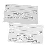 iplusmile 100 piezas Tarjetas para Rifas y Votación Multiusos para Formulario de Inscripción Eventos y Fiestas de Papeletas para Sorteos y Concursos