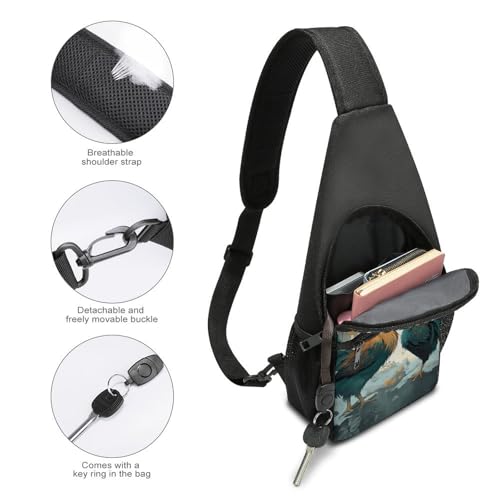 Sling Bag para hombre y mujer mochila pequeña miniatura 3