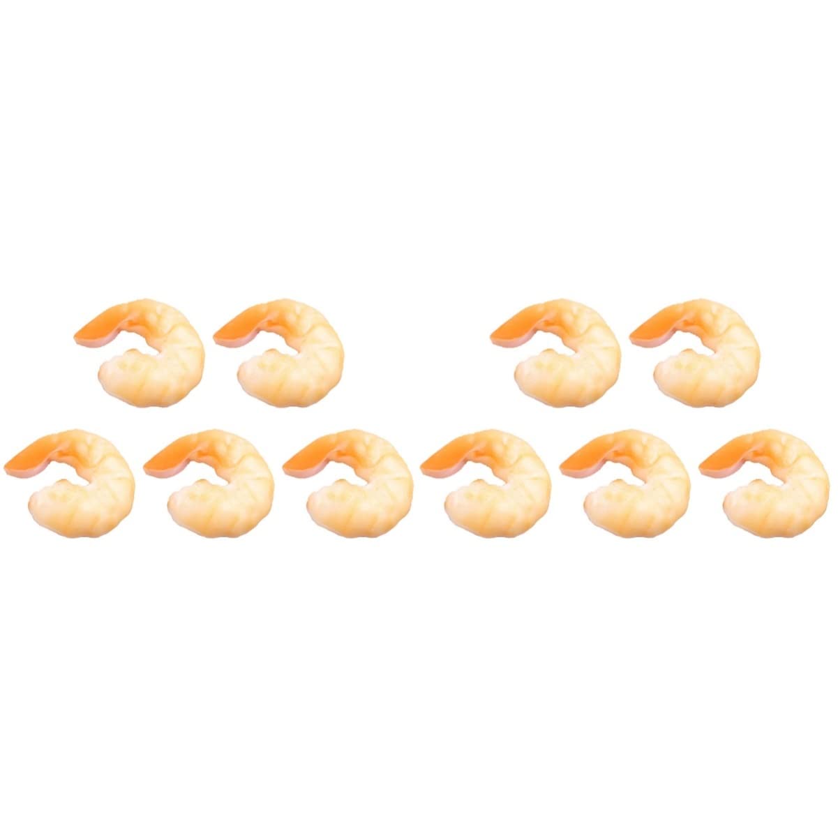Realistic Fake Shrimp Model 10 Pcs Prented Play Fake Shrimp Prop Toy Model Figure rtificial Toys for Kids