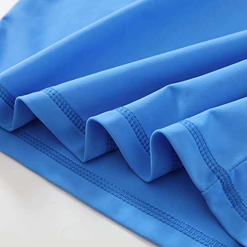 Glash Kids Boys Upf 50+ Short Sleeve Rash Guard Shirt,Blue,14 #TOP2