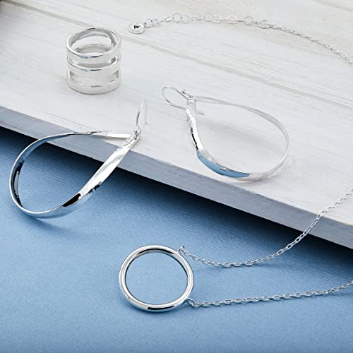 Silpada 'Karma' Open Circle Necklace In Sterling Silver, 18" + 2" #TOP6