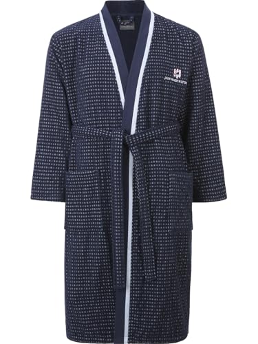 Jan Vanderstorm Homme Peignoir De Bain Trifred Bleu Foncé, 4xl (xxxxl) - 68/70