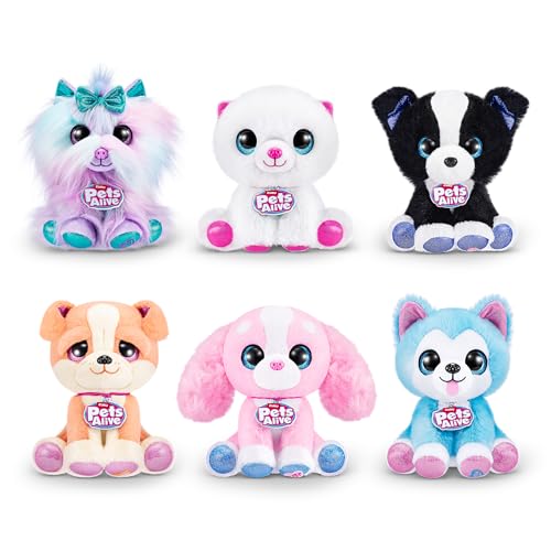 Peluche Border Collie interactive Pets Alive qui guérit et aboie