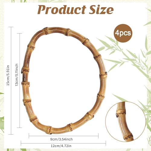 Asas de bambú de alta calidad CHGCRAFT, elegantes accesorios de madera de 9x13cm 3
