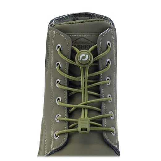 Cadarços extralongos sem amarração - Cadarços elásticos redondos sem amarração para sapatos de caminhada, botas de trabalho e tênis de corrida, Verde militar, One Size