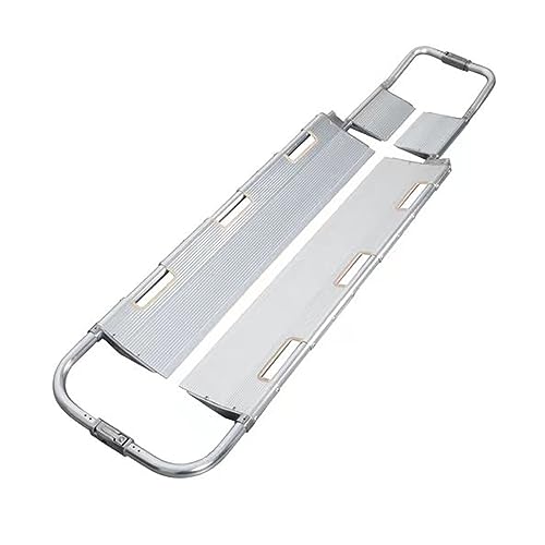 Civière médicale en alliage d'aluminium durable avec sangles pour hôpital