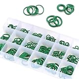Sumjig Pack-270 O-Type High Temperature Resistant Rubber Ring, Car Air Conditioning Compressor Seal Ring Classification Kit, Universal Vehicle Repair Tool Set, for Most Cars (Green)