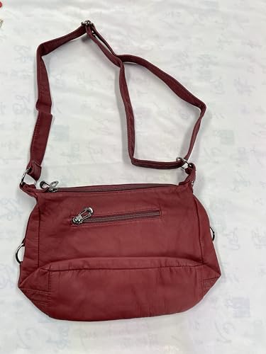 Vintage Y2K Crossbody Bag for Women- Adjustable Strap, Retro Button Design, Multi-Pocket PU Leather Bag3