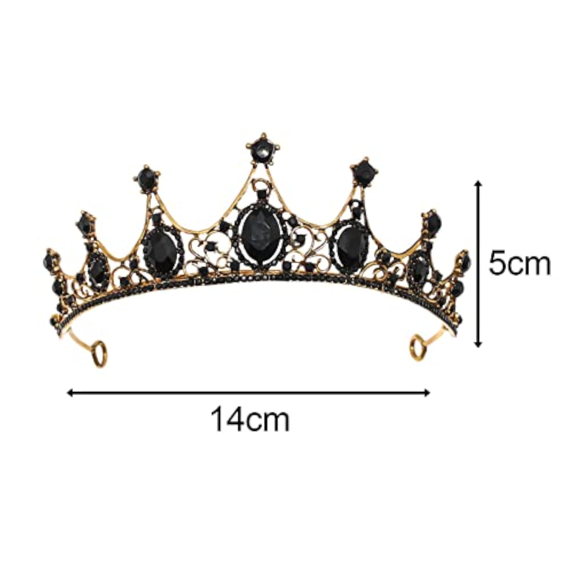 Baroque Style Rhinestone Crowns Tiaras Headband
