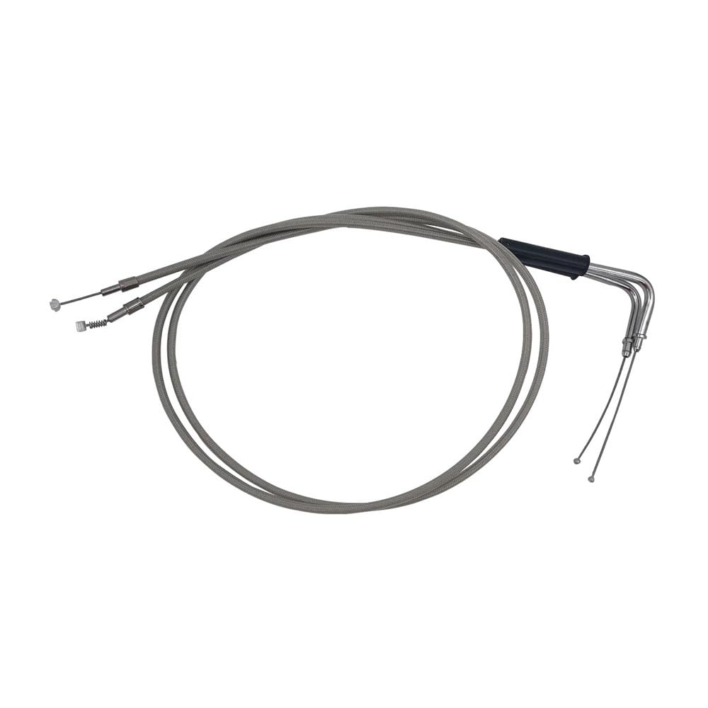 Cable de acelerador trenzado acero inoxidable para motocicleta, 110CM, 43 ", para Sportster XL 883 1200