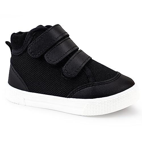 Image of Baby Walking Shoes High-Top Boy Sneakers Lightweight Non Slip Toddler Shoes for 6 9 12 18 24 Months