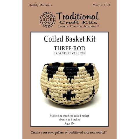 Traditional Craft Kits Coiled Basket Kit (Expanded Version) Cover