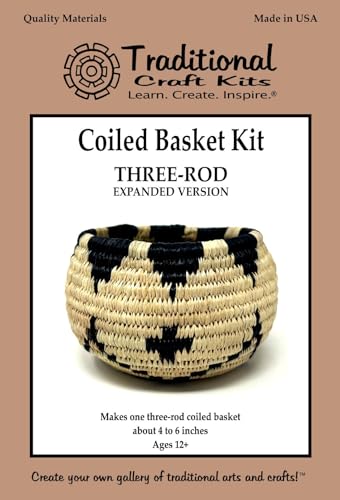 Traditional Craft Kits Coiled Basket Kit (Expanded Version)