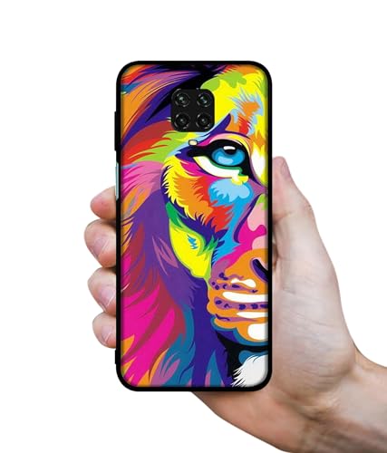 Image of Lion Design Premium 2D Printed Metal Back Case Cover for Mi Redmi Note 9 Pro /Note 9 Pro Max /Poco M2 Pro
