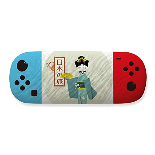 Étui de rangement traditionnel japonais pour lunettes - Motif Geisha