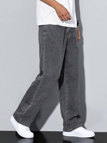 Image of KOTTY Men's Straight Fit Denim Jeans - Modern Regular Cut with Soft Fabric for Effortless Casual and Smart Look