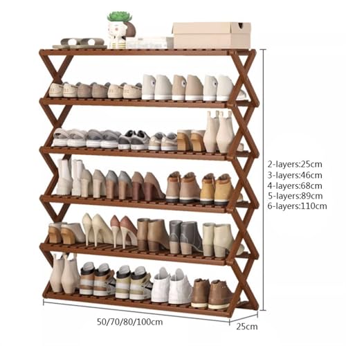 Structure en forme de X peu encombrante pour étagère à chaussures pliante