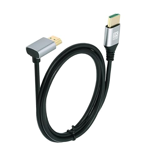 Vista 33 de xiwai Cable HDMI 2.1 HDTV tipo A macho a macho 8K 4K Hyper Super Flexible Ultra Delgado Cable de Alta Velocidad para Computadora HDTV 0.5M