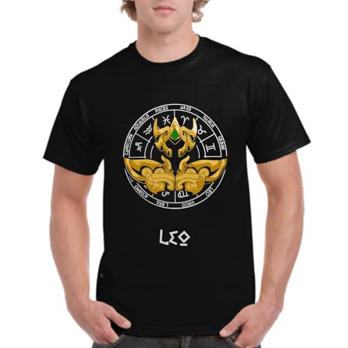 the Fan Tee Camiseta de Adulto de Hombre Dibujos Animados Zodiaco Caballeros de Atenea Armadura De Leo 120 L