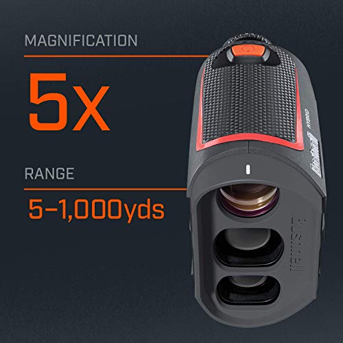Bushnell Hybrid Golf Laser/GPS Rangefinder with PlayBetter Pitchfix Divot Tool & Bushnell Magnetic Ball Marker | Pinseeker w/Jolt, 1000 Yards, 5X Mag, Case | Bundle, 201835