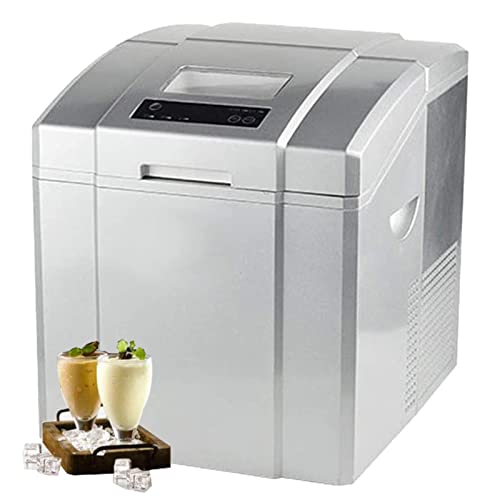 Fabricadora de hielo con control microcomputarizado, una sola tecla para hacer hielo, hielo redondo tipo bala, 25 kg/24 horas, apta para hogar, oficina y pequeños comercios