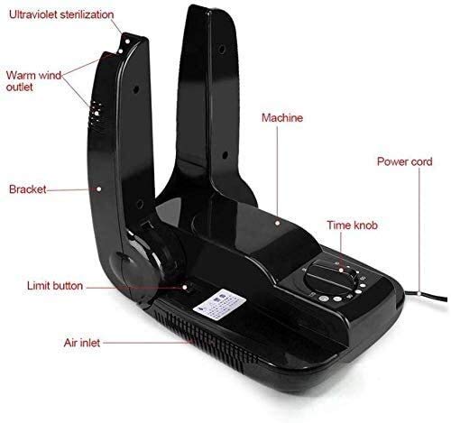 YVX Schuhtrockner Elektrostiefel Wärmer Mini Tragbare Fußbekleidung Heizung mit Timer 120min und UV-Sterilisation Deodorant Trocknen für Handschuhe Socken (Farbe: Duftfrei) - Image 6