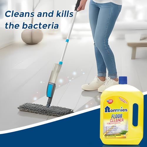 Image of Hommies Disinfectant Surface & Floor Cleaner Liquid, Lemongrass - 2 Litre | 10X Stain Removal & 99.9% Germ Kill | Multi-Surface Cleaner for Marble, Tiles & Wood | Refreshing Herbal Fragrance