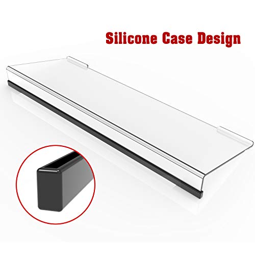 Kotemon Acrylic Tilted Computer Keyboard Stand For Ergonomic Typing, Keyboard Tray Holder With Silicone Non-Slip Case, Clear #TOP1