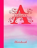 Photo Gallery adriana notebook: letter a personalized first name personal composition book & writing notepad journal | glossy pink & blue watercolor effect cover | ... taking | write about your life & interests Photo Gallery adriana notebook: letter a personalized first name personal composition book & writing notepad journal | glossy pink & blue watercolor effect cover | ... taking | write about your life & interests