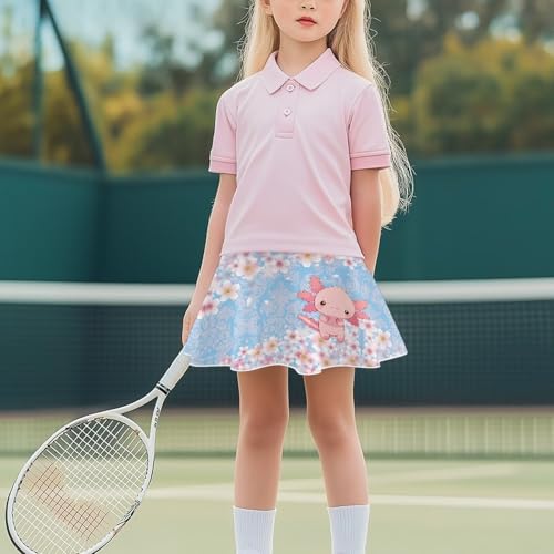 Girls Athletic Skort with Pocket 5-14 Years Sports Skirt Casual Daily Wear Outdoor Activities3