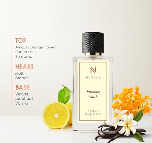 Image of Intimate Musk Perfume 50ml for Men & Women | Clean Musky Fragrance with Bergamot, Amber & Vanilla | Long Lasting Luxury Perfume Spray | Daily Wear, Office & Special Occasions