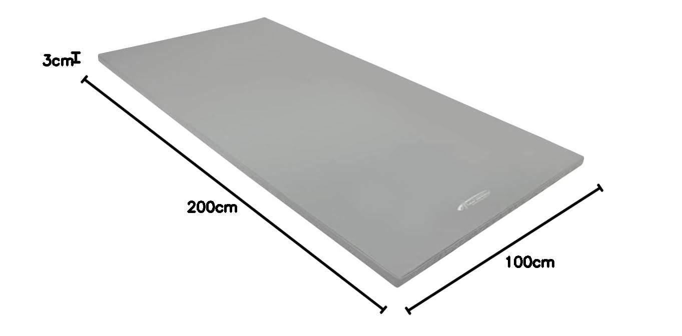 Grevinga UltraFit Gymnastikmatte – leichte Fitnessmatte, transportabel, stabiler PE-Schaum | 200 x 100 x 3 cm