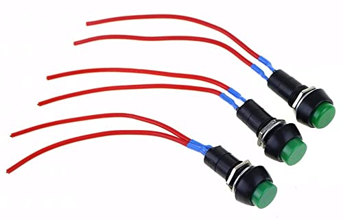 Bouton poussoir câblé PBS-11B bleu pour réparer un interrupteur défectueux sans soudure difficile