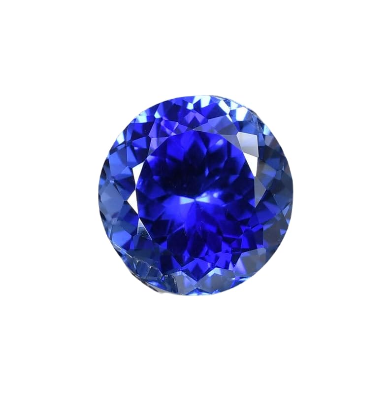 Saphir bleu de 19 mm rond à facettes pour créer votre bague et collier DIY