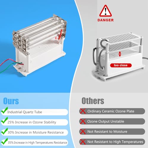 HHGM Máquina de ozônio de alta capacidade de 48.000 mg/h, purificador de ar industrial comercial, io
