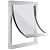 CEESC Large Dog Door with Soft Transparent Magnetic Flap and Snap-in Closing Panel, Premium PVC Plastic Pet Door for Large Dogs(XL,White)