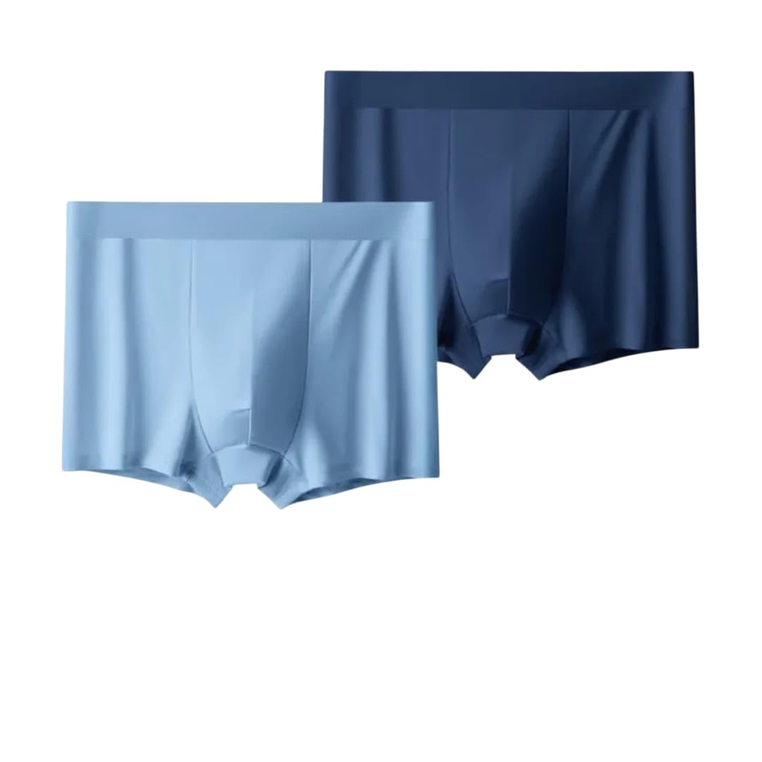 cutekitty Men's Ice Silk Soft Boxer Shorts | Pack of 2 | Ultra-Light Nylon Blend Innerwear | Breathable & Quick Dry | Regular Fit, Size L & XL for All-Day Comfort-picture-54