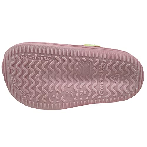 Sandália Disney Pluto, Grendene Kids, Bebê Unissex, Rosa/Amarelo, 20/21